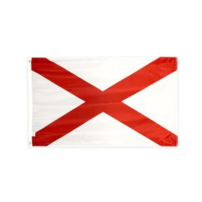 Nylon Alabama state flag with grommets