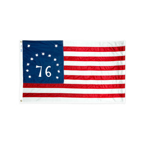 Nylon Bennington American flag with grommets