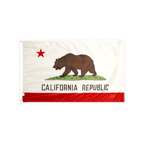 Nylon California state flag with grommets