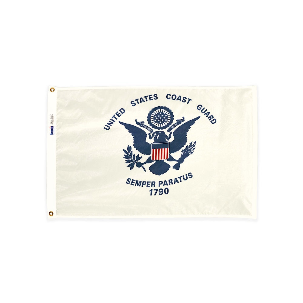 Nylon Coast Guard flag with grommets