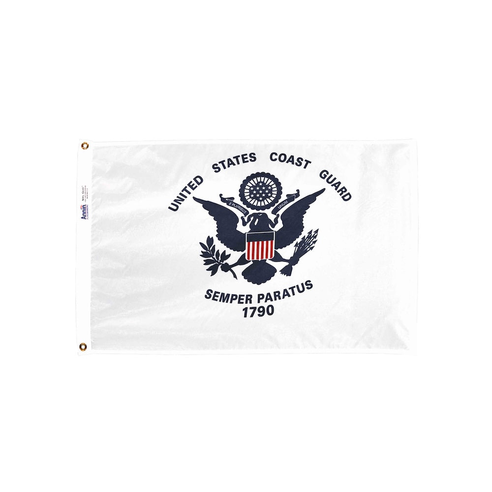 Nylon Coast Guard flag with grommets