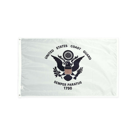 Nylon Coast Guard flag with grommets