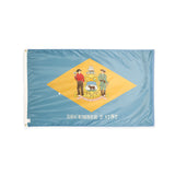 Nylon Delaware state flag with grommets