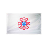 Nylon Fire Rescue flag with grommets