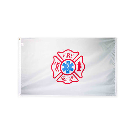 Nylon Fire Rescue flag with grommets