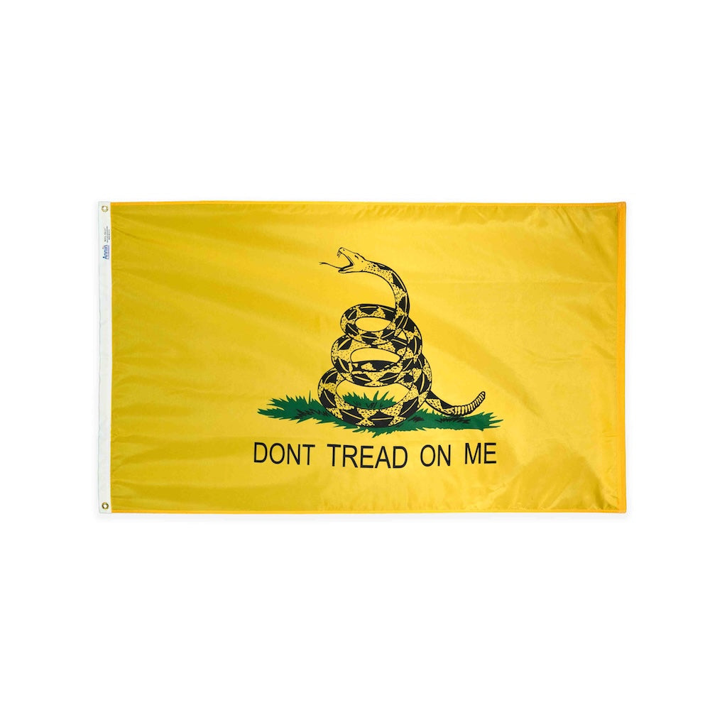 Nylon Gadsden flag with grommets
