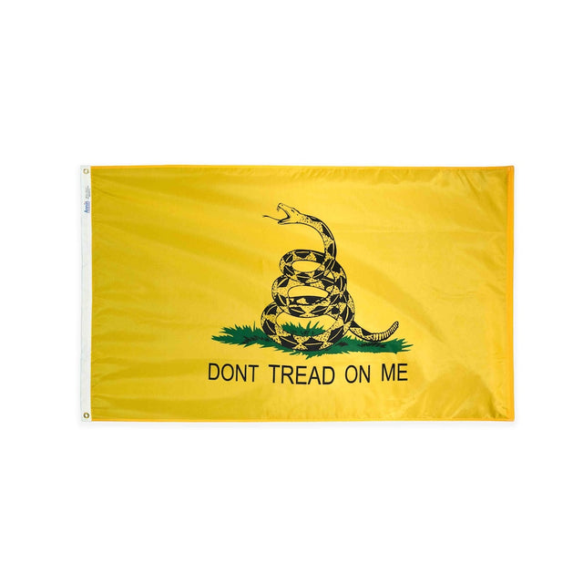 Nylon Gadsden flag with grommets