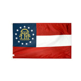 Nylon Georgia state flag with grommets