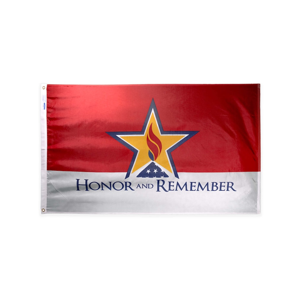 Nylon Honor and Remember flag with grommets