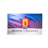 Nylon Honor and Sacrifice flag with grommets