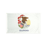 Nylon Illinois state flag with grommets