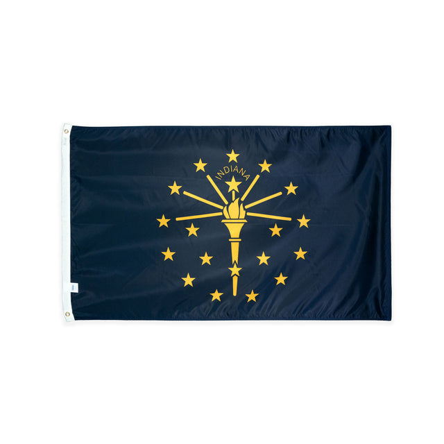 Nylon Indiana state flag with grommets