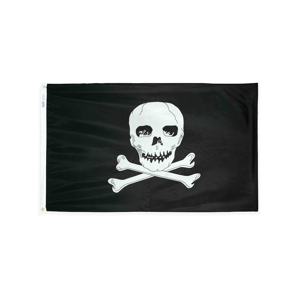 Nylon Jolly Roger flag with grommets