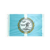 Nylon Korean War Veterans flag with grommets