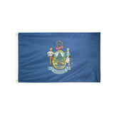Nylon Maine state flag with grommets
