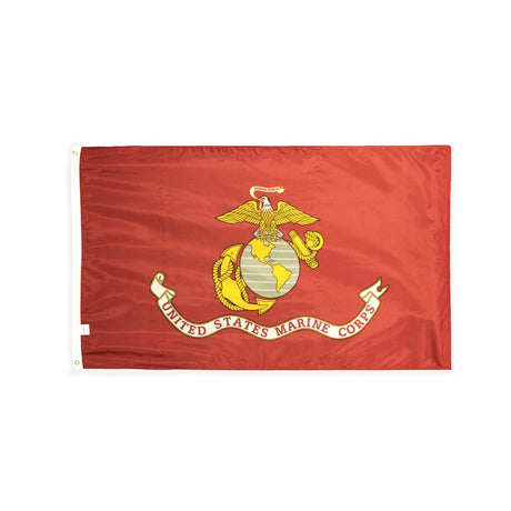 Nylon Marine Corps flag with grommets