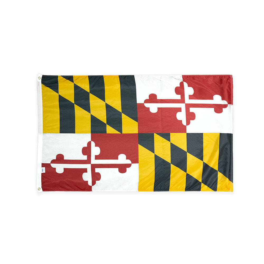 Nylon Maryland state flag with grommets
