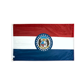 Nylon Missouri state flag with grommets