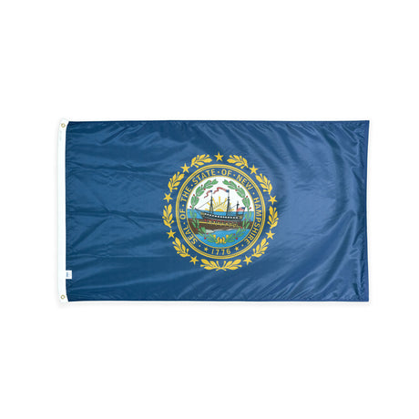Nylon New Hampshire state flag with grommets