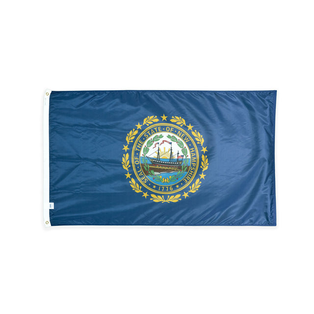 Nylon New Hampshire state flag with grommets