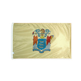 Nylon New Jersey state flag with grommets