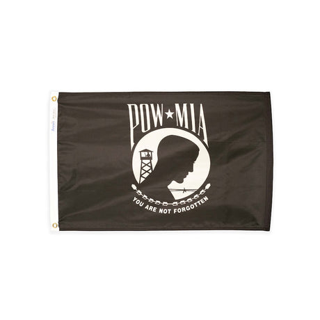 Nylon single reverse POW/MIA flag with grommets