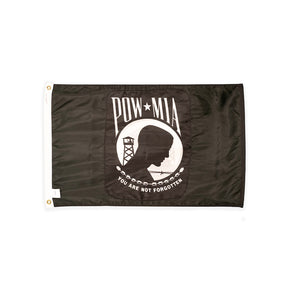 Nylon double sided POW/MIA flag with grommets