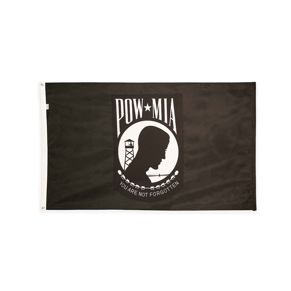Nylon double sided POW/MIA flag with grommets