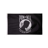 Nylon single reverse POW/MIA flag with grommets