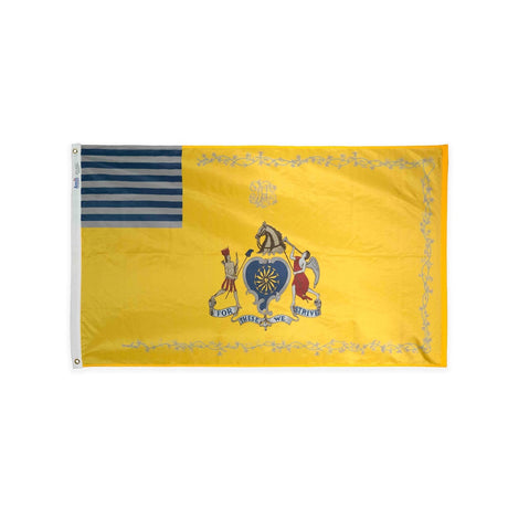 Nylon Philadelphia Light Horse flag with grommets