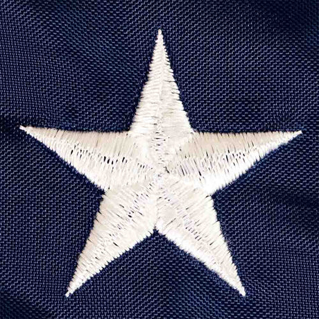 Pole Sleeve Nylon American flag embroidered star