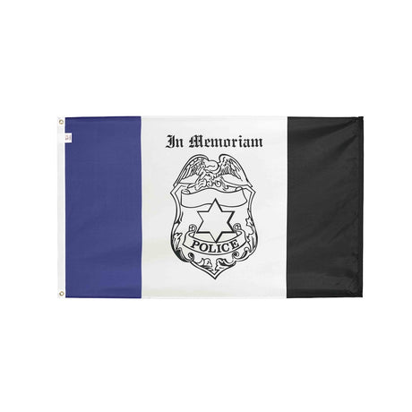 Nylon Police Mourning flag with grommets