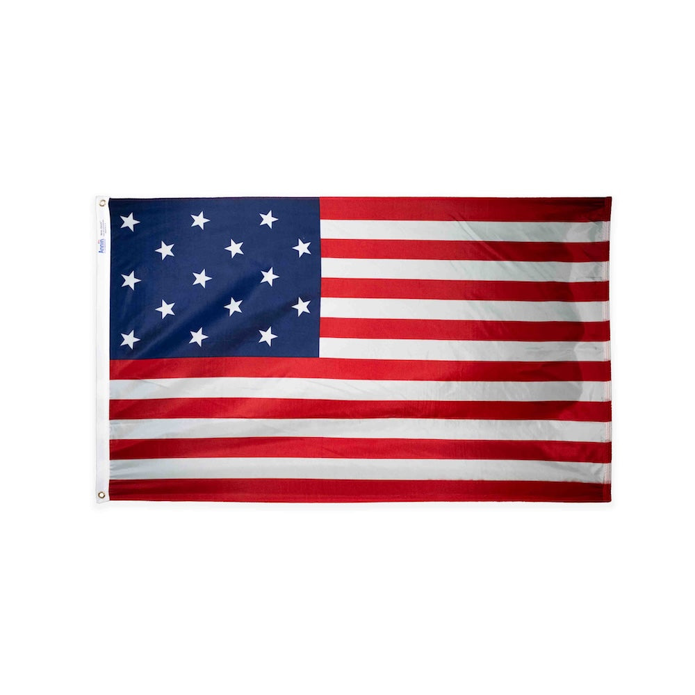 Nylon printed Star Spangled Banner flag with grommets