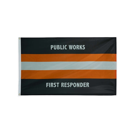 Nylon Public Works Flag with grommets