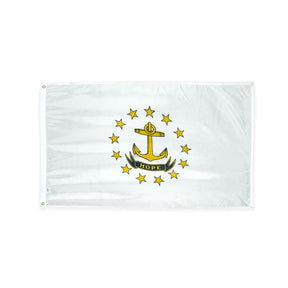 Nylon Rhode Island state flag with grommets
