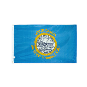 Nylon South Dakota state flag with grommets