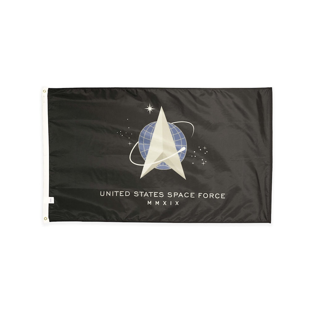 Nylon Space Force flag with grommets