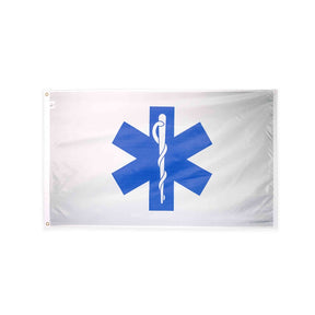 Nylon Star of Life flag with grommets
