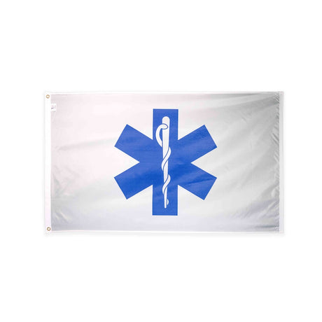 Nylon Star of Life flag with grommets