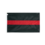 Nylon Thin Red Line Flag with grommets
