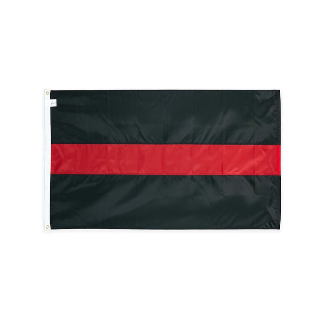 Nylon Thin Red Line Flag with grommets