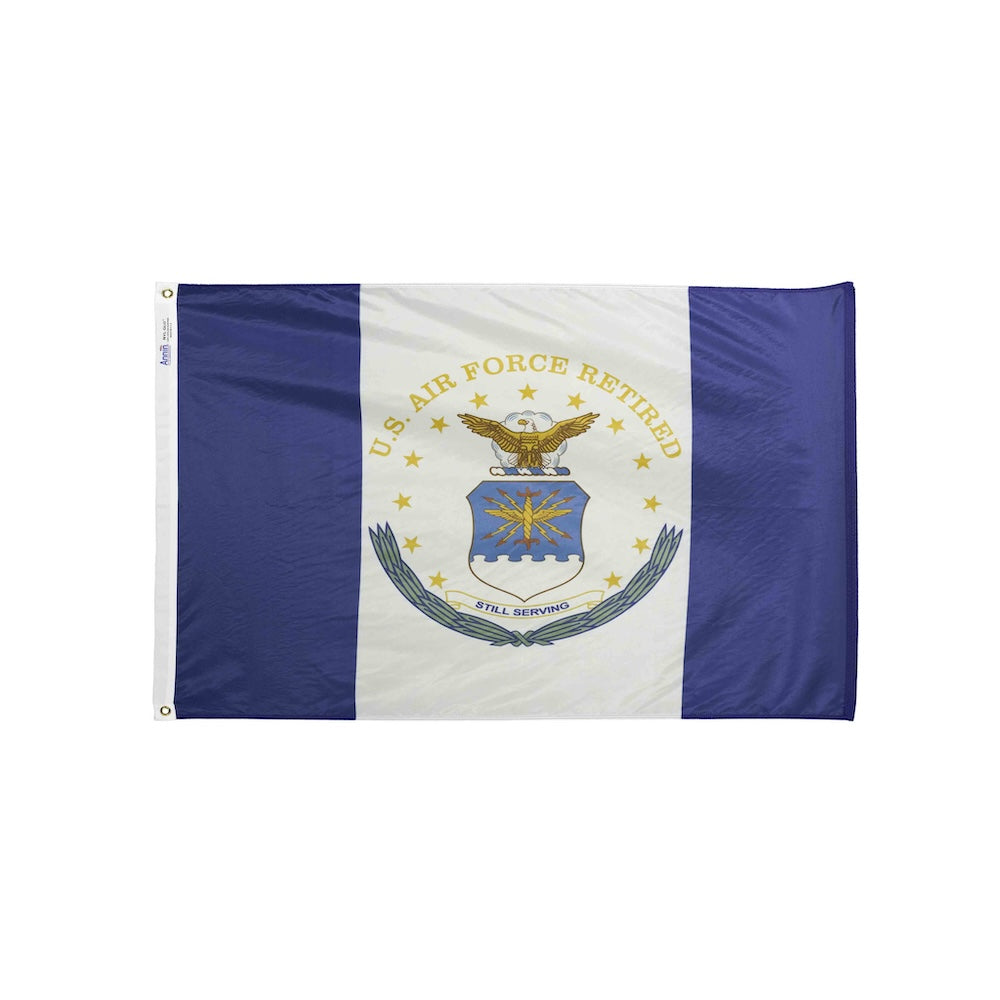 Nylon Air Force retired flag with grommets