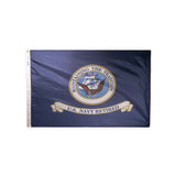Nylon US Navy retired flag with grommets