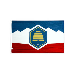 Nylon Utah state flag with grommets