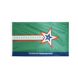 Nylon Veterans Remembered flag with grommets