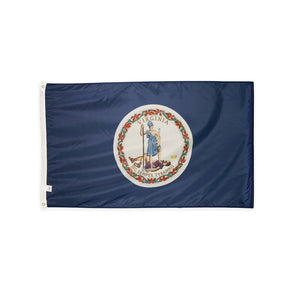Nylon Virginia state flag with grommets