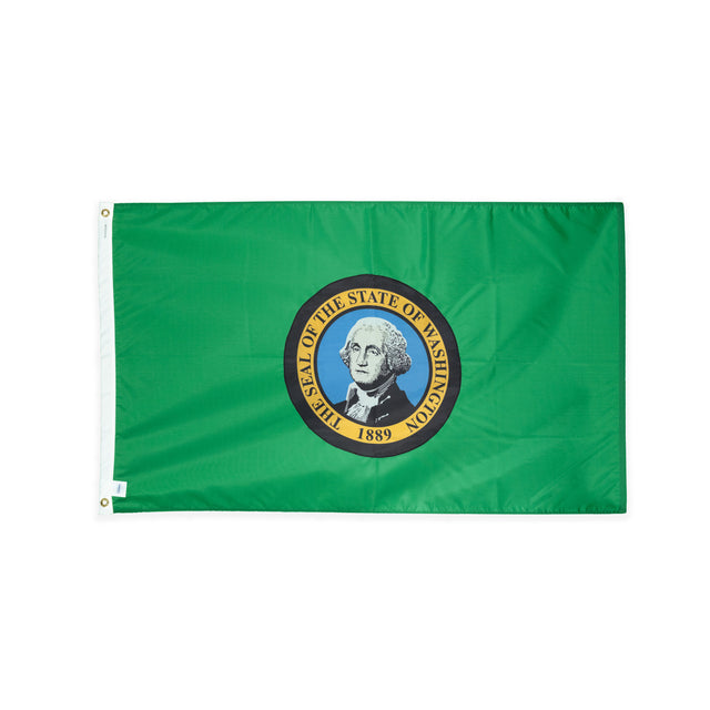 Nylon Washington state flag with grommets