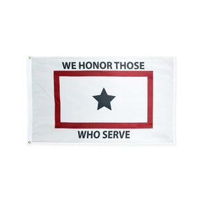 Nylon We Honor Those Who Serve flag with grommets