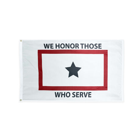 Nylon We Honor Those Who Serve flag with grommets