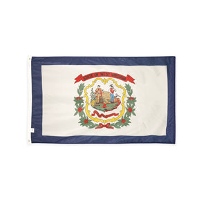 Nylon West Virginia state flag with grommets